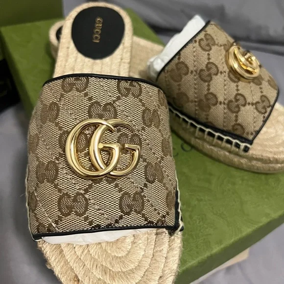 Authentic Gucci GG spadrilles sandals, completly new, never worn!!! - Picture 5 of 10